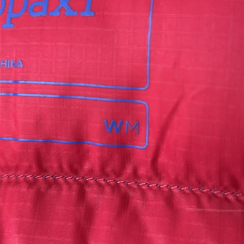 cotopaxi Royal Blue Puffer Vest with Black and Red Stripe - Picture 9 of 9